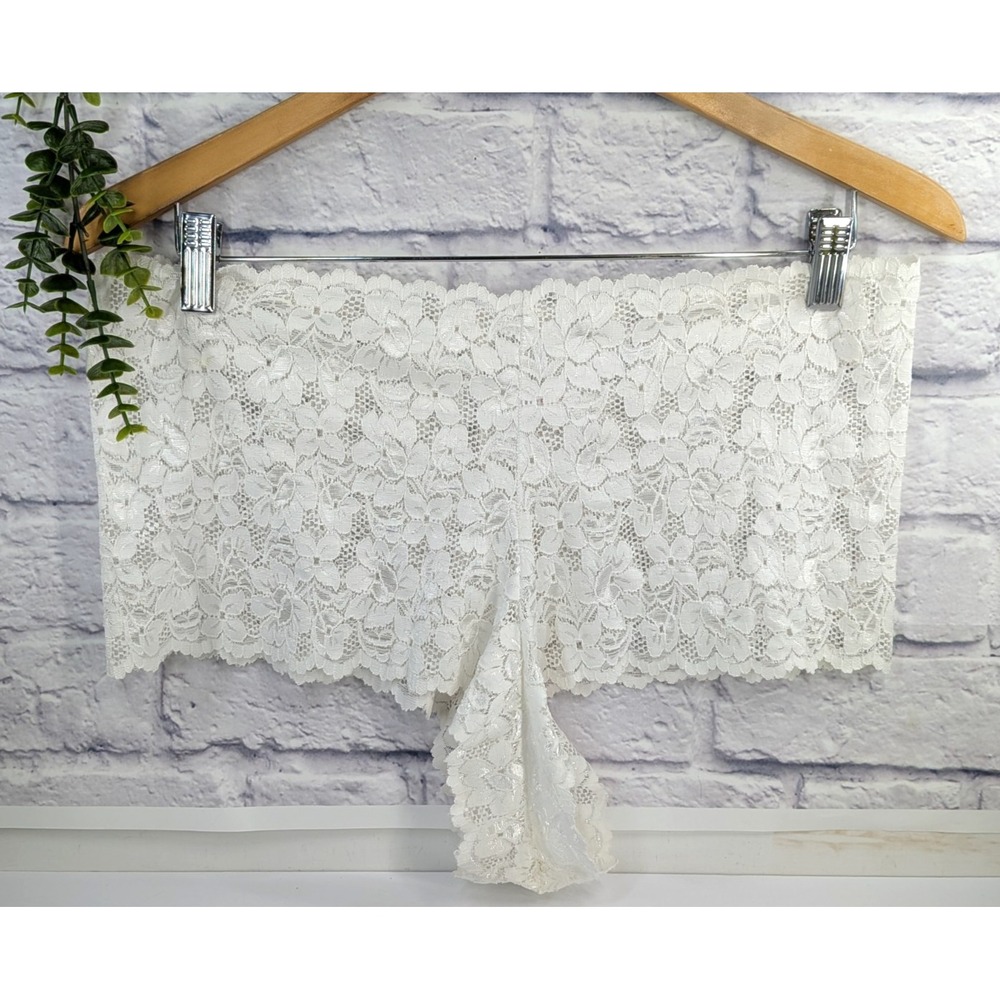 SO PRETTY NWOT 22/24😍Lane Bryant Cacique Panty Sexy Sensual Cheeky Bridal Ivory